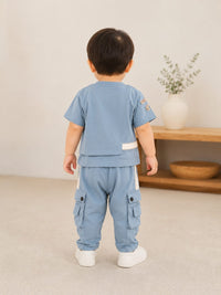 Toddler Boys Casual Cargo T-Shirt & Joggers Co-ord Set