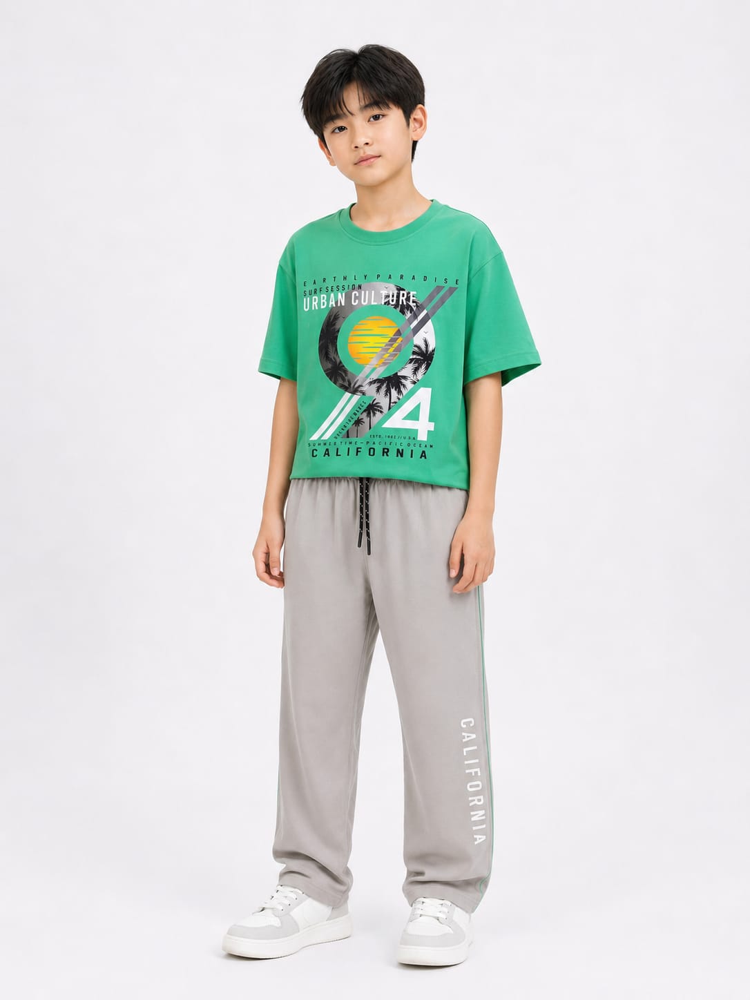 Boys' "California" Graphic T-Shirt and Joggers Coord Set