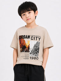 Boys' "Urban City" Graphic T-Shirt and Joggers Coord Set