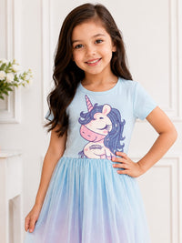 Magical Unicorn Ombré Tulle Dress