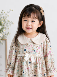 Vintage Floral Peter Pan Collar Frock