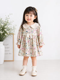 Vintage Floral Peter Pan Collar Frock