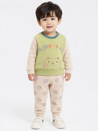Charming Bear Theme Two-Piece Coordinates Set