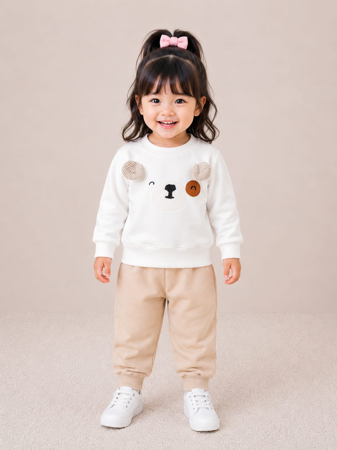 Cozy Bear Fleece Sweatshirt & Jogger Set