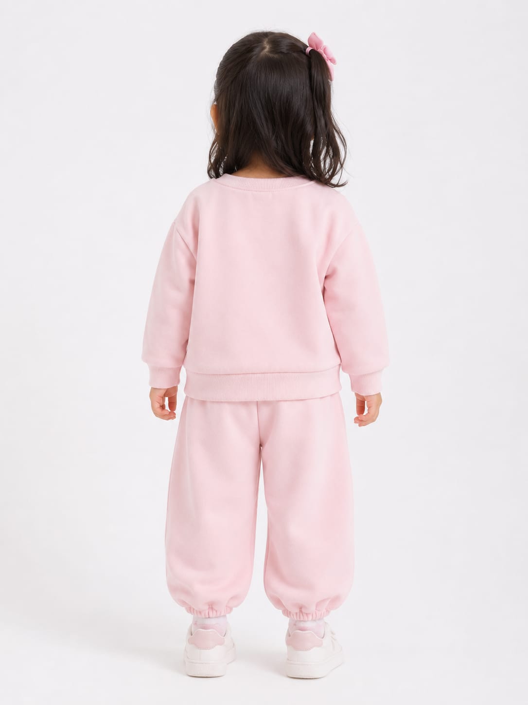 Whimsical Bunny Fleece Sweatshirt & Jogger Set