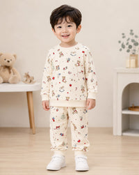 Kids' Festive Teddy Bear Nightwear Lounge Set