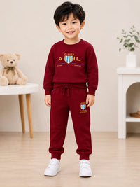Kids' Varsity Maroon Athletic Sweatshirt & Jogger Set