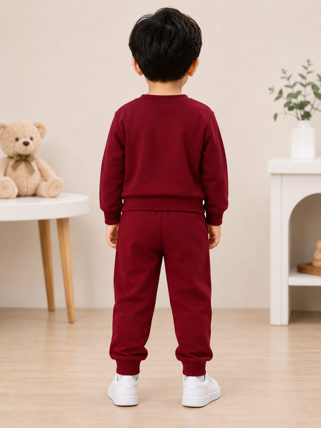 Kids' Varsity Maroon Athletic Sweatshirt & Jogger Set
