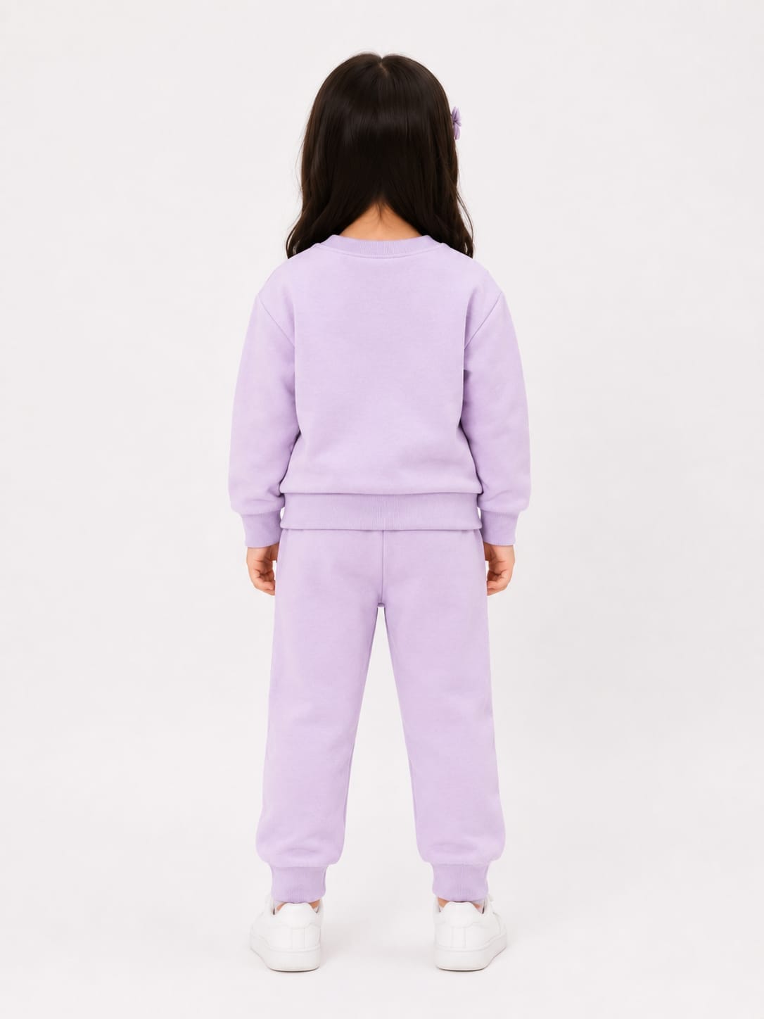 Girls' Pastel Lavender "Skating Dinosaur" Lounge Set