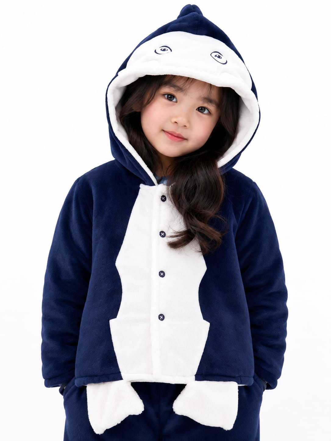 Adorable Novelty Penguin Fleece Lounge & Pajama Set for Kids