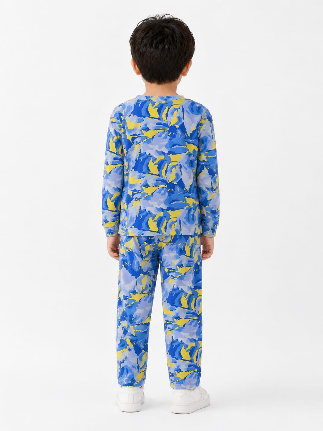 Boys' Two-Piece Abstract Printed Sweatshirt & Joggers Set.