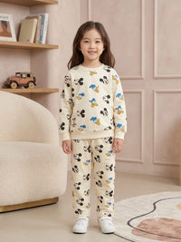 Girls' Two-Piece Character Print Sweatshirt & Joggers Set
