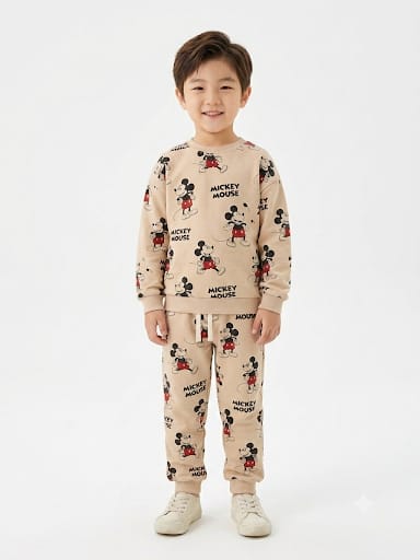 Boys' Two-Piece Mickey Mouse Graphic Sweatshirt & Joggers Set