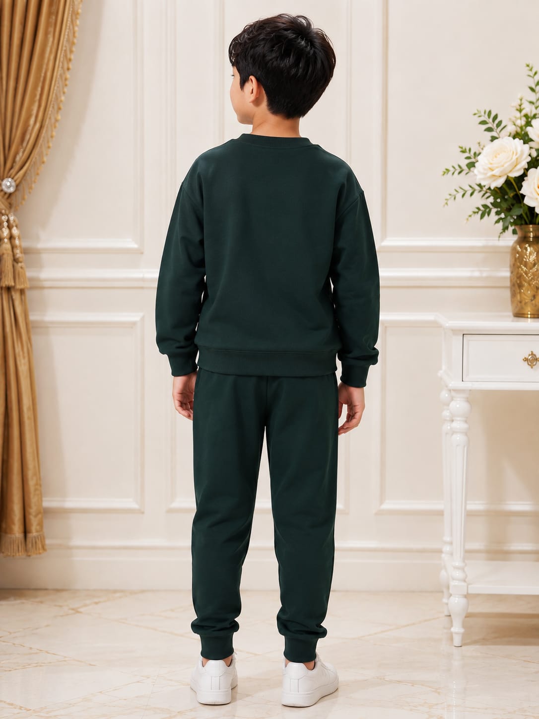 Boys' Two-Piece Varsity Graphic Sweatshirt & Joggers Set.