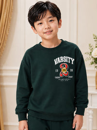 Boys' Two-Piece Varsity Graphic Sweatshirt & Joggers Set.