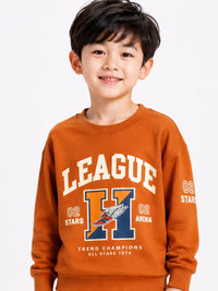 Boys' Two-Piece Varsity Graphic Sweatshirt & Joggers Set.