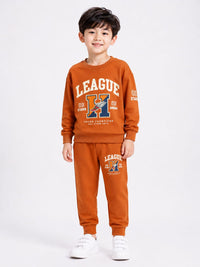 Boys' Two-Piece Varsity Graphic Sweatshirt & Joggers Set.