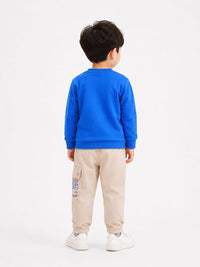 Boys' Graphic Sweatshirt and Cargo Pants Set.