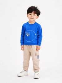 Boys' Graphic Sweatshirt and Cargo Pants Set.
