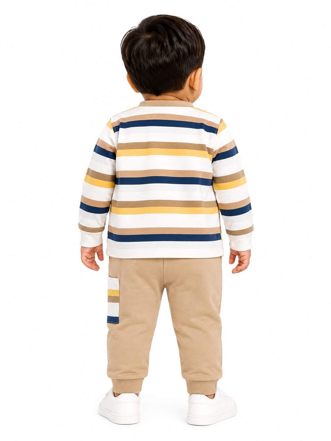 Baby Boys' 3-Piece Striped Cardigan, Graphic T-Shirt, and Joggers Set