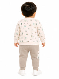 Baby Boys' 3-Piece Open-Front Cardigan, T-Shirt, and Joggers Set