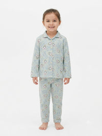 Girls' Sage Green Daisy Duck Printed Pyjama Nightwear Set