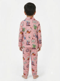 Boys' Dusty Pink Marvel Avengers Printed Pyjama Nightwear Set