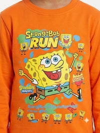 Boys' Orange SpongeBob SquarePants Graphic Sweatshirt & Joggers Set.