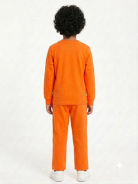 Boys' Orange SpongeBob SquarePants Graphic Sweatshirt & Joggers Set.