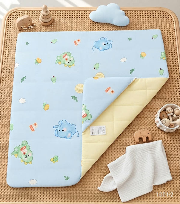 Adorable Elephant & Dinosaur Soft Baby Play Mat / Waterproof Changing Pad