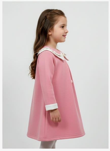 Pink A-Line Toddler Dress