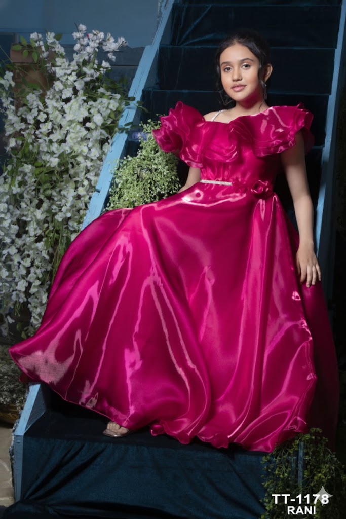 Rani Pink Ruffled Gown