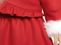 Red Jacket Skirt Set