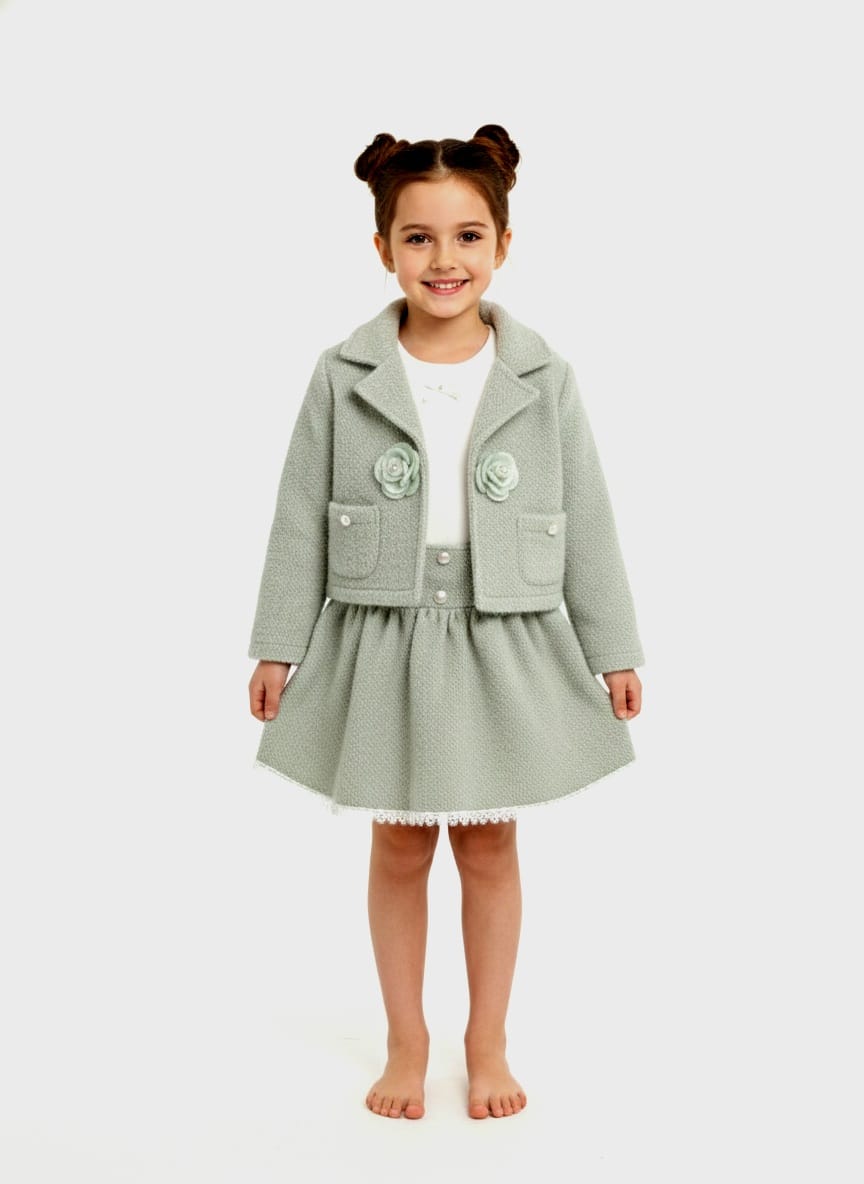 Sage Green 3 pc Skirt Set