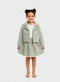 Sage Green 3 pc Skirt Set