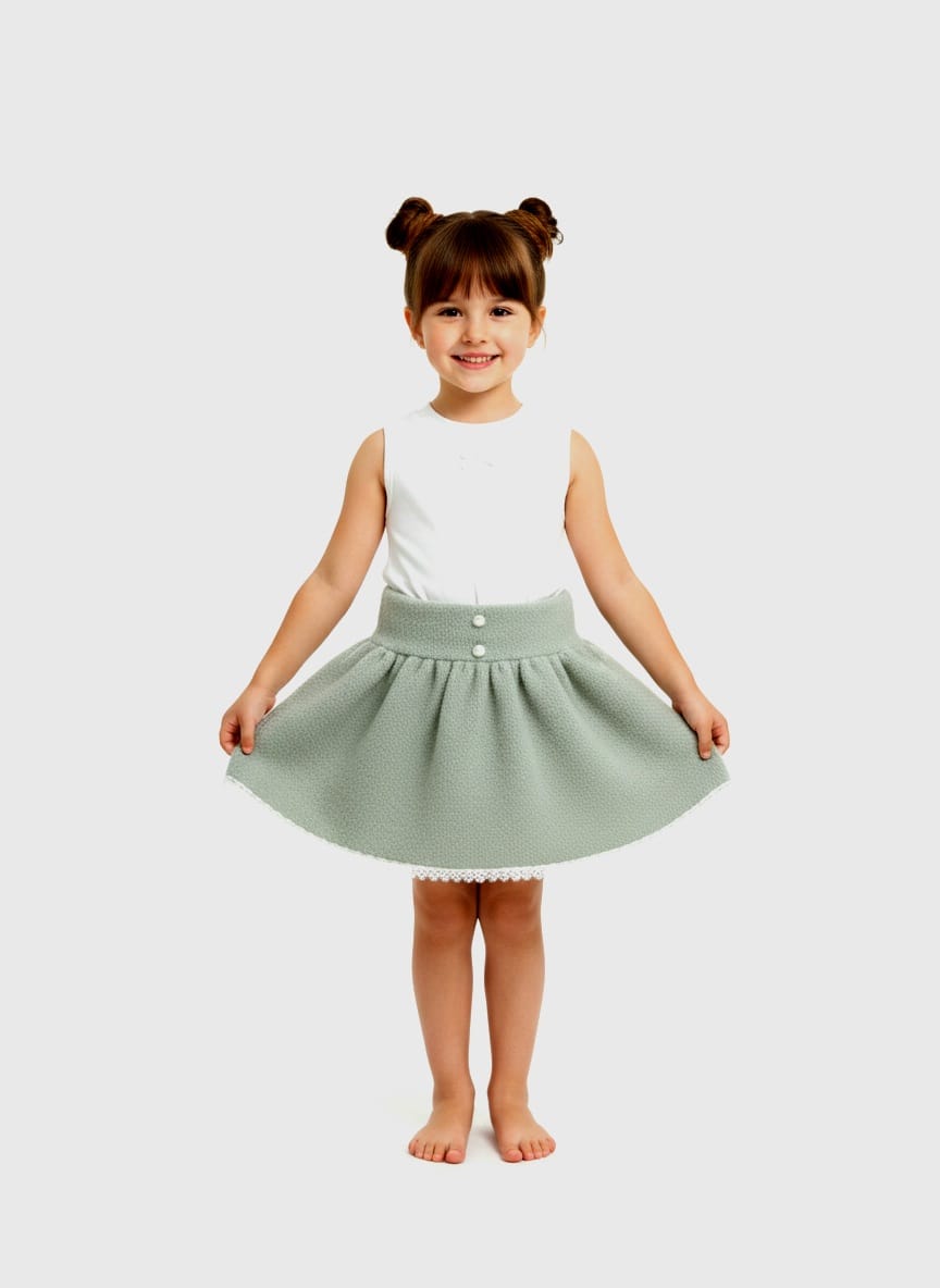 Sage Green 3 pc Skirt Set