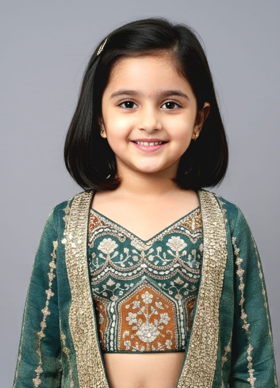 Sea Green Jacket Lehenga set