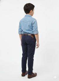 Slim-fit Navy Blue Chinos