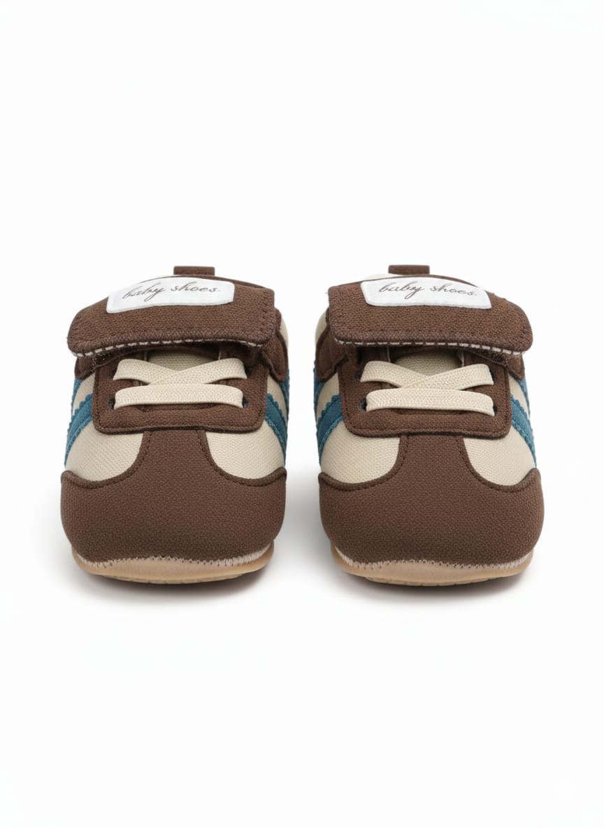 Sporty Fabric Brown & Beige shoes
