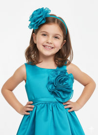 Teal-coloured Light Weight Frock