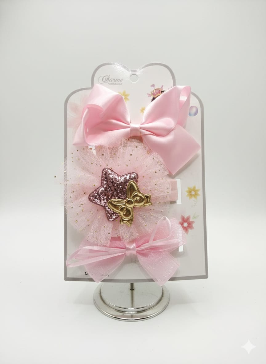 Three-piece hair accessory Card