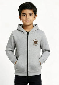Urban Trooper Zip-Up Hoodie (Light Grey)
