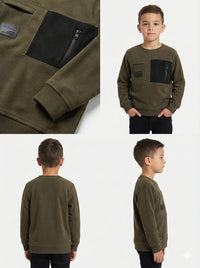 Utility Pocket Fleece Sweatshirt