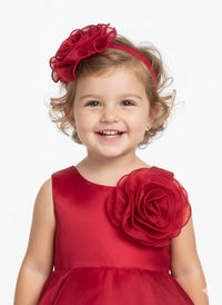 Vibrant Red High-Low Occasion Dress