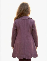 Vintage Mauve Overcoat in Wool Blend