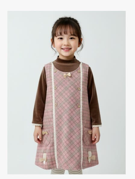 Vintage Style Pink Checks