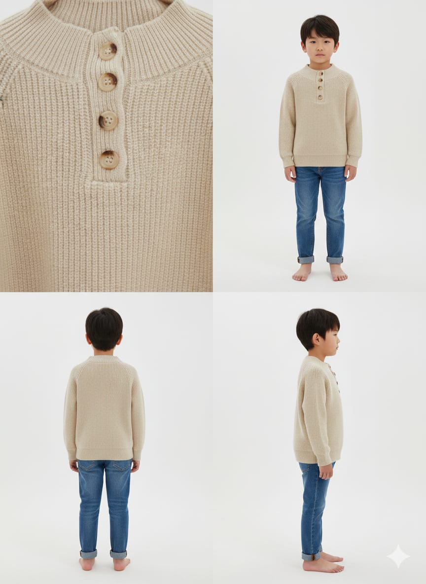 Versatile Knit Henley