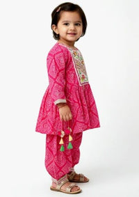 Pink Cotton Ethnic Set