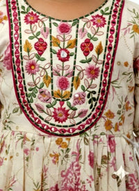 Off-White Floral Sharara set