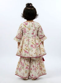 Off-White Floral Sharara set